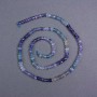 Fluorite Beads, Natural Stone, Faceted Rondelle 4x3 mm, on Thread, 39 cm Length