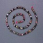 Tourmaline Beads, Natural Stone, Faceted Rondelle, 5x3.5 mm, on Thread, 39 cm+