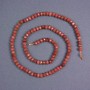 Aventurine Beads "Golden Sand" natural faceted rondelle gemstone, 5x3.5 mm, on thread, length 38 cm+