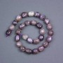 Charoite Beads natural stone barrel, diameter 14x11 mm± on thread, length 40cm+