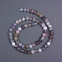 Botswana Agate Beads natural stone smooth ball 6.5 mm ± on thread, length 39 cm+