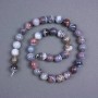 Botswana Agate Beads Natural Stone Smooth Round, 10.5 mm dia ± on thread, length 39cm+