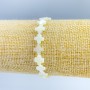 Bracelet Mother-of-Pearl Cross, diameter 8x8x3mm, approx +-, length 18cm (stretch)