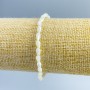 Bracelet Mother-of-Pearl Beads, 4×7 mm, stretch 18 cm
