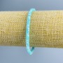 Bracelet Mother-of-Pearl Toned Blue Disc Beads, 4x2mm, stretch, 18cm