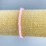 Bracelet Mother-of-Pearl tonal light pink disc beads, diameter 4×2mm ±, length 18cm (stretch)