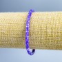 Bracelet - Purple-toned mother-of-pearl disc beads, 4x2mm, stretchy, 18cm