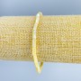 Bracelet Mother-of-Pearl (toned yellow) disc beads 4×2 mm, length 18 cm (stretch)