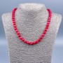 Necklace Turquoise? Wait: It's Turmaline Malinovy? Actually translation: 'Malinovy tourmaline' in English (Australia) -> 'Turmaline' is 'Tourmaline' and color 'raspberry' -> 'raspberry tourmaline