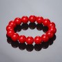 Elastic Cord Bracelet Coral (Pressed) 12 mm