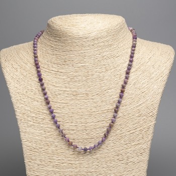 Necklace of natural phosphosiderite, faceted rondelle, 4×5 mm, length 48 cm +