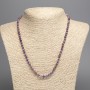 Necklace of natural phosphosiderite, faceted rondelle, 4×5 mm, length 48 cm +