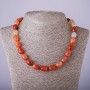 Carnelian Necklace “Barrel” 47 cm