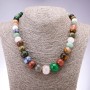 Assorted Rondelle Necklace with Increasing Sizes, diameter 10x6mm-17x13mm, length 46cm