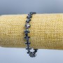 Hematite Cross Bracelet, diameter 8×8×3 mm ±, length 18 cm (stretch)