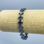 Hematite Cross Bracelet, cross-section 10×10×4mm ±, length 18cm (stretch)