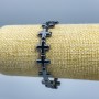 Hematite Cross Bracelet, 12.5×12.5×4 mm ±, bracelet length 18 cm (stretch)
