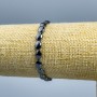 Hematite Bracelet oval, diameter 8×6×3mm±, length 18cm (stretch)