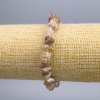 Rutilated Quartz Hairy Crystal Bracelet, 8×3mm chips, stretchy, 18cm