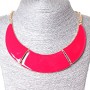 Portcullis Necklace 3-Piece Metal Gold and Red Gloss (130x20 mm)