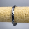 Hematite Zigzag Bracelet, diameter 5.5×7.5, 5×5mm+-, length 18cm (stretch)