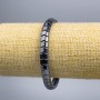 Hematite Zigzag Bracelet, diameter 5.5×7.5, 5×5mm+-, length 18cm (stretch)