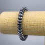 Hematite Bead Bracelet Smooth Rondelle, diameter 10×6mm, length 18cm (stretch)