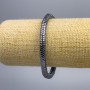 Hematite Zigzag Bracelet, 6×2mm diameter +-, length 18cm (stretch)
