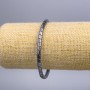 Hematite Zigzag Bracelet, diameter 4x4mm+-, length 18cm (stretch)