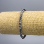 Hematite Bracelet 'Skull', diameter 5×6×5mm±, length 18cm (stretch)
