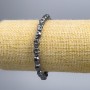 Hematite Skull Bracelet, diameter 6×8×6mm±, length 18cm (stretch)