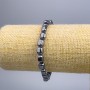 Hematite Barrell Bracelet, diameter 8×7×5 mm, length 18 cm (stretch)