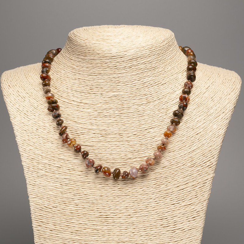 Jasper Beads Faceted 8×5 mm, length 48 cm +