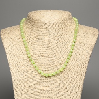 Onyx Necklace, smooth ball beads diameter 6mm±, length 46cm ±
