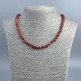 Jasper Beads red jasper faceted sphere, diameter 6+-mm, length 48cm
