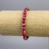 Watermelon Tourmaline Bracelet (single) smooth beads, diameter 6+-mm, length 18cm stretch