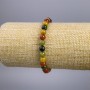 Bracelet "Jasper" multicoloured (piece) smooth bead, diameter 6+-mm, length 18cm stretch