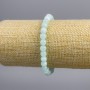 Larimar bracelet smooth beads, 6mm diameter, length 18cm stretch