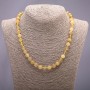 Hairy Quartz Beads Necklace 10mm Round Beads, 48cm Length