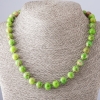 Variscite Necklace Light Green, 45cm length, 9-10mm diameter