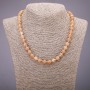Necklace Beads Quartz "Hairy" (loose) smooth ball, diameter 8mm, length 45cm