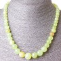 Onyx Bead Necklace with Graduated Beads 6–14mm, 47cm Length (No Knots)