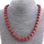 Necklace Aventurine (synthetic) "Golden Sand", faceted bead 10mm, length 50cm
