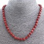 Necklace Aventurine (synthetic) "Golden Sand", faceted bead 8mm, length 48cm