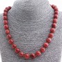 Necklace Aventurine (synthetic) "Golden Sand" bead 12mm. length 50cm+