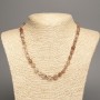 Beads Hairy Quartz Golden Natural Stone Faceted, Ø11×7mm±, length 49cm