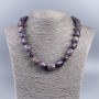 Charoite Bead Necklace, Faceted, 12x15mm approx., length 48cm