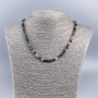 Tourmaline Necklace with Faceted Cube Beads, 5 mm diameter, 48 cm length