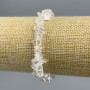 Bracelet Mountain Crystal shard, diameter 6-8mm+-, length 18cm+-
