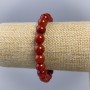 Bracelet Rusty Coral (single) smooth bead, diameter 10mm+-, length 18cm+-